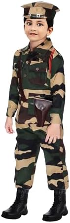 Chandrika Kids indian Army jungle print Costume Dress For Boys (8-9 Years)