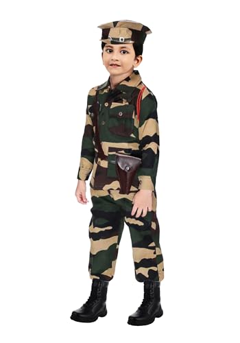 Chandrika Kids indian Army jungle print Costume Dress For Boys (6-7 YEARS)