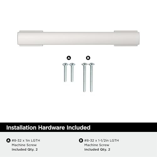 Image of Amerock 25 Pack 3-3 /4 inch Triomphe Polished Chrome Drawer Pull | 3-3 /4 inch (96mm) Center-to-Center Mounting Distance and 4-13 /16 inches Overall Length, Durable Zinc Cabinet Hardware