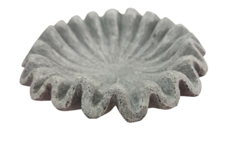 Bol décoratif en marbre gris à volants idée cadeau crémaillère