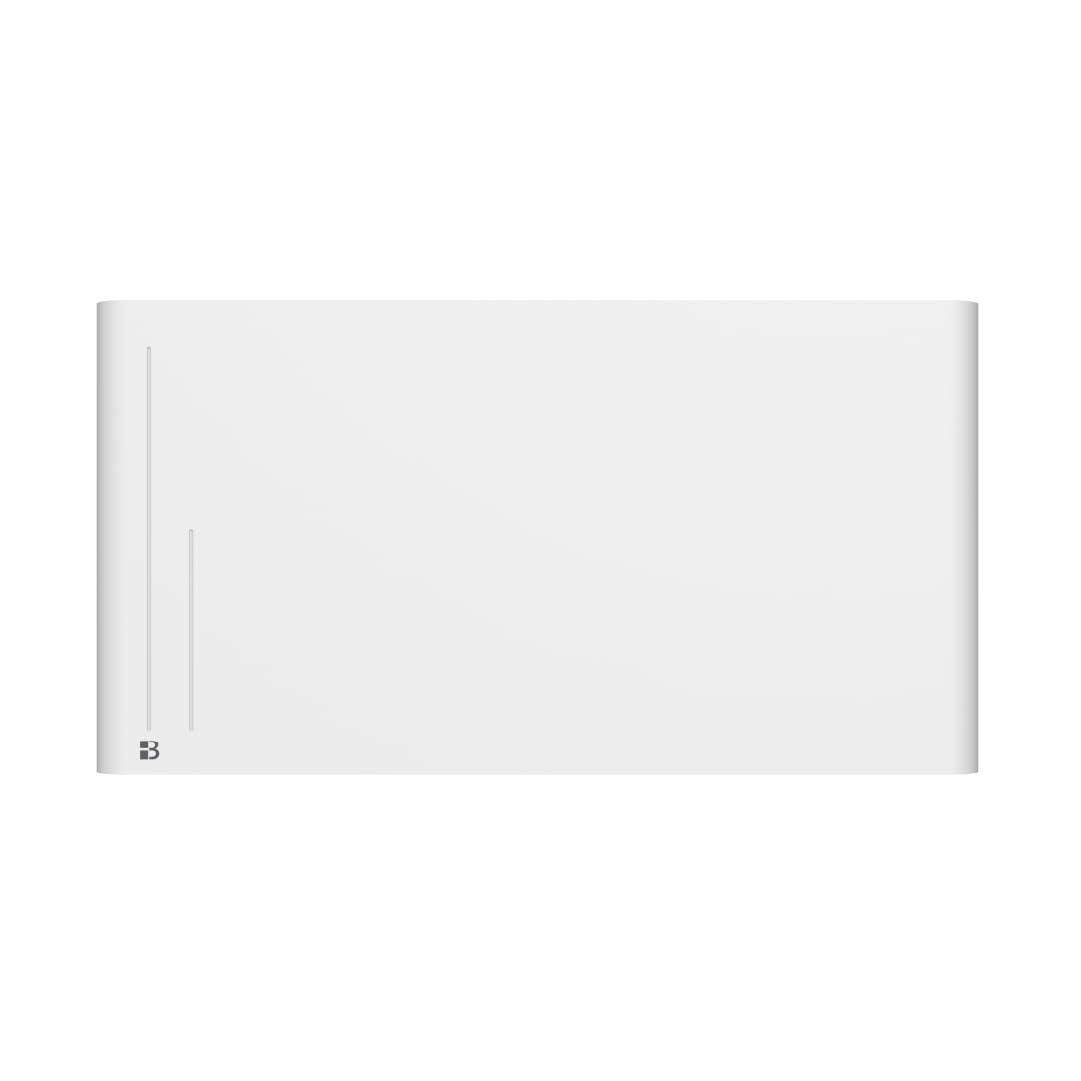 BESTHERM - Radiador eléctrico fijo de inercia secador de cerámica 2000 W Bestherm ALBA horizontal blanco