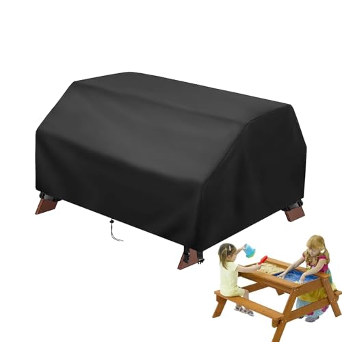Gkumgwo Picnic Table Bench Covers - Picnic Table Cloths Cover for Outdoors with Adjustable Elastic Strap,Oxford Cloth Furniture Protection for Garden Yard Courtyard Backyard