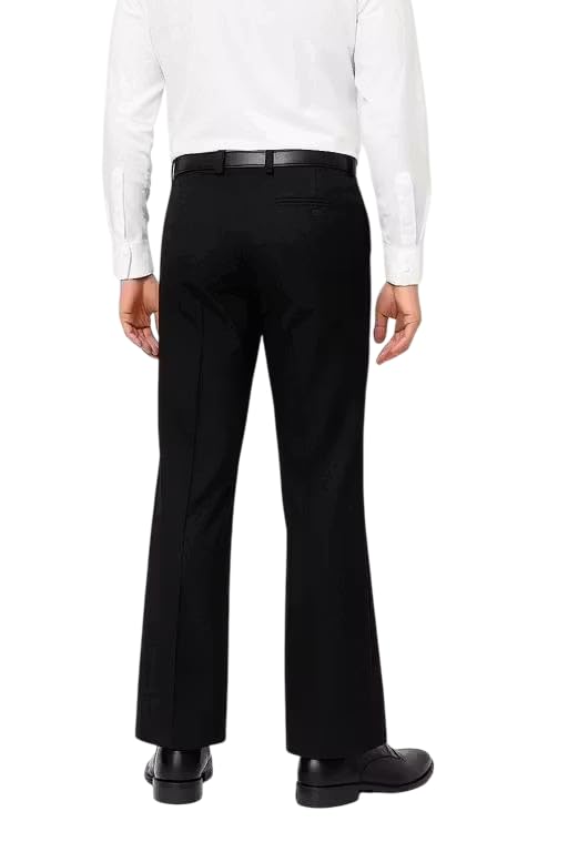 Image of Men's Bootcut Pants | Regular Fit Bootcut Trousers for Men | Solid Formal & Casual Flared Pants