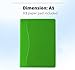 Gorbado Mini Padfolio/Junior Portfolio Folder Case, Business A5 Binder Organizer Notepad for Men Women, 5 x 8 Writing Pad Included, Green