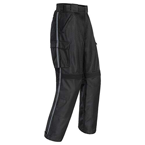 Tour Master Flex Le Af Men's Textile Street Motorcycle Pants - Black / 2X-Large Tall #TOP20