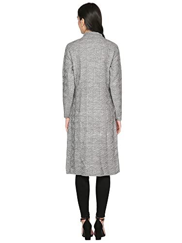Image of HAUTEMODA Women Wollen Self Design Long Coat /Sweater for Winters
