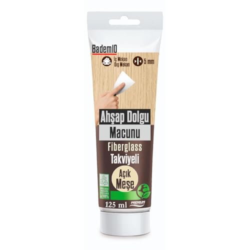 Açık Meşe Ahşap Parke Tamir Macunu Mobilya Masa Dolgu Çatlak Çizik Giderici 125 ML Kullanım Hazır
