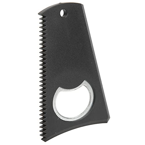 Raspador de cera de prancha de surf, cor preta pente de cera de surfe plástico metal material bordas