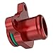 Bevinsee Aluminum Water Hose Fitting Coolant Port Fitting w/O-ring Compatible with BMW N52 N54 N55 Engine E90 E91 E92 E93 335i 335xi 135i 325i 330i 525i 525xi 528i 528xi 530i 530xi, 11537541992, Red