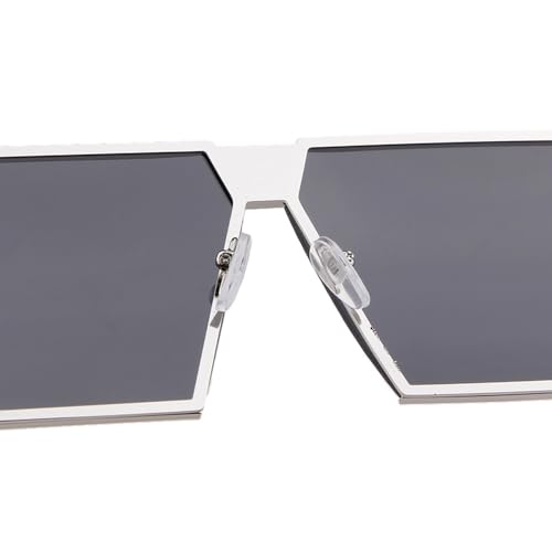 Lunettes carrées oversize pour masquer le regard avec style - 6