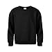 MJ Soffe Big Boys' Crew Sweatshirt, Black, X-Large