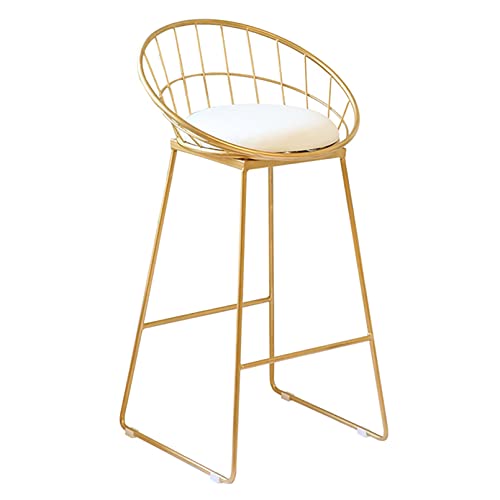 Taburetes Altos de Cocina Madera con Respaldo Marca HYUFEIAO