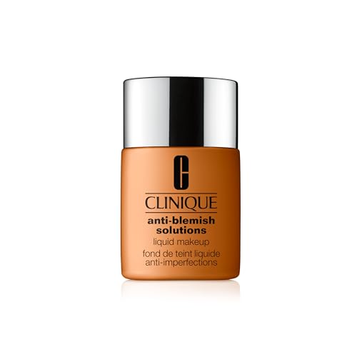 Clinique Anti-Blemish Solutions™ Liquid Makeup | Flüssige Foundation mit 0,5% Salicylsäure | Für Mischhaut bis ölige Haut | Mittlere Deckkraft & mattes Finish | WN 100 Deep Honey