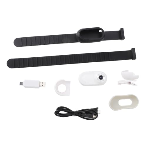 Naroote Katzenkamerahalsband, Katzenhalsbandkamera mit LCD-Display HD 1080P Weitwinkel-Hundehalsbandkamera für Hunde und Katzen