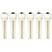 Blisstime 6pcs Guitar Bone Bridge Pins Replacement Parts with Abalone Dot