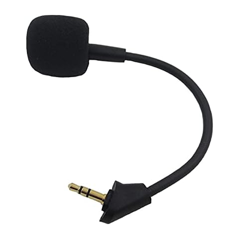 Alpha S Mic, Boom Microphone Replacement for Kingston HyperX Cloud Alpha, Alpha Cloud9 Special Edition and Alpha S Gaming Headphones on PS5, PS4, Xbox One, PC, Mac, Phone, Noise Cancelling Cover