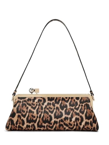Image of Rejolly Women Vintage Kiss Lock Top Handle Handbag Evening Purse Crossbody Shoulder Bag with Chain Strap