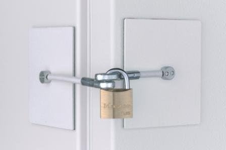 Marinelock Chest Freezer Lock - White (With 30mm Padlock)