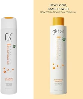 GK HAIR Global Keratin Balancing Shampoo 10.1 Fl Oz For Dry Damaged Oily Greasy & Color Treated Hair, Restores pH Levels, Sulfate-Paraben Free Daily Conditioning Deep Cleanser & Impurities Remover