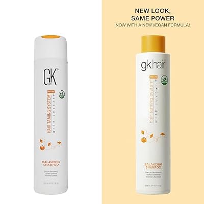 GK HAIR Balancing Shampoo Cleanses and Removes Buildup with Keratin Treatment For Oily Control Flaky Itchy Dry Scalp Thinning nourishing Hair Sulfate Free Women and Men 10.1 Ounce