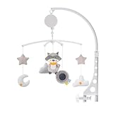 Ixppidxi Chimes de Viento Cuna Musical de bebé Colgante Colgante giratoria Campana Infantil decoración Juguetes para niña