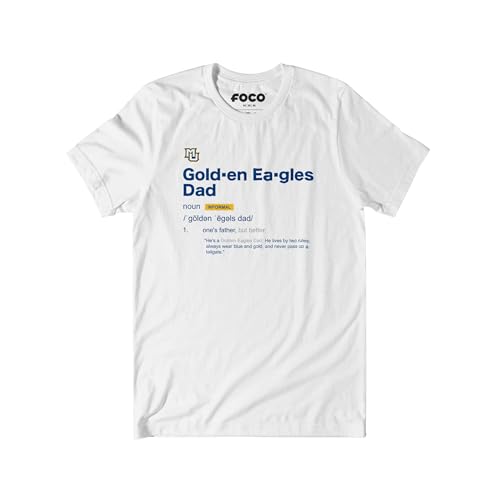 FOCO Marquette Golden Eagles NCAA Mens Dad Definition T-Shirt - White - L