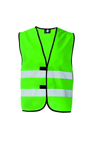 KORNTEX Warnweste mit Klettverschluss Dortmund - Sicherheitsweste Pannenweste – EN 17353 zertifiziert, 360° Reflexstreifen, XL, grün, stark reflektierend für beste Sichtbarkeit, Unisex