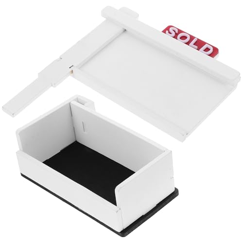 Soporte organizador de tarjetas de madera Amosfun para escritorios de oficina
