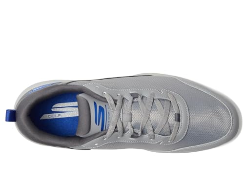 Skechers Men's Men's Torque Sport Fairway Relaxed Fit Spiked Golf Shoe, Gray Blue, 11.5
