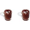 Miniatur-Kaffeetassen Modell Puppenhaus-Ornament Puppenhaus-Dekoration Mini-Dekoration Puppenhauszubeh r zuf llige Farbe Miniatur-Puppenhaus-Zubeh r 2 St ck
