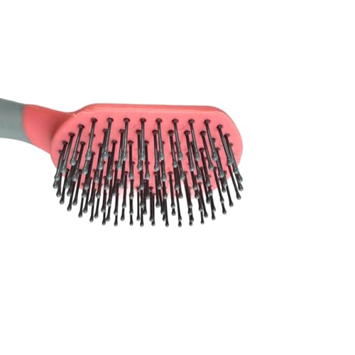Schweifbürste Mähnenbürste Mähnen Schweif Bürste Schweifkamm Pferdeschweifbürste für Pferdezum Kämmen vom Pferdehaar Pferdepflege Zubehör (Coral Pink Grau)