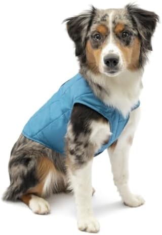 Kurgo Loft Dog Jacket, Coastal Blue/Orange, Large