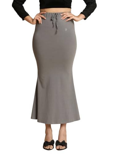 Image of TWIN BIRDS Saree Sculptor Shapewear for Women | Super Soft Cotton Elastane Saree Petticoat Skirt | Stretchable & Comfortable Saree Shaper