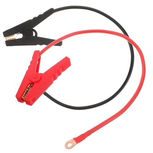 Anneome 2pcs Farm Electric Fence Jump Leads Fencing System Wire Alligator Clips Wire Electric Fence Connector