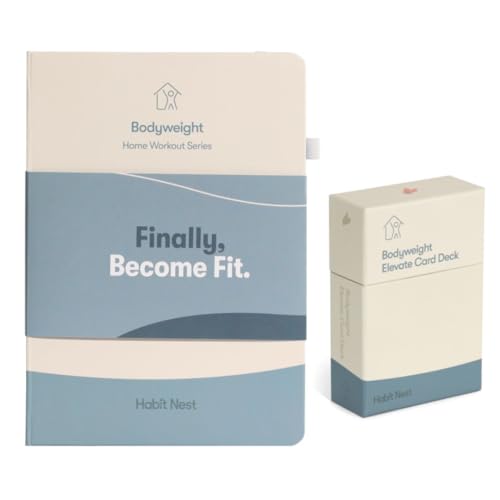 Bodyweight Transformation Journal & Elevate Exercise Cards for Women & Men