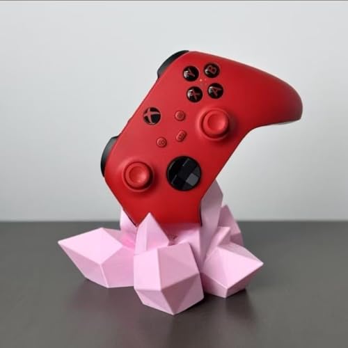 M Menbis Narwhalss Universal-Gaming-Controller-Ständer aus Metall – 3D-Druck, langlebiger und stilvoller Organizer für Xbox – Gaming-Dekor (Rosa)