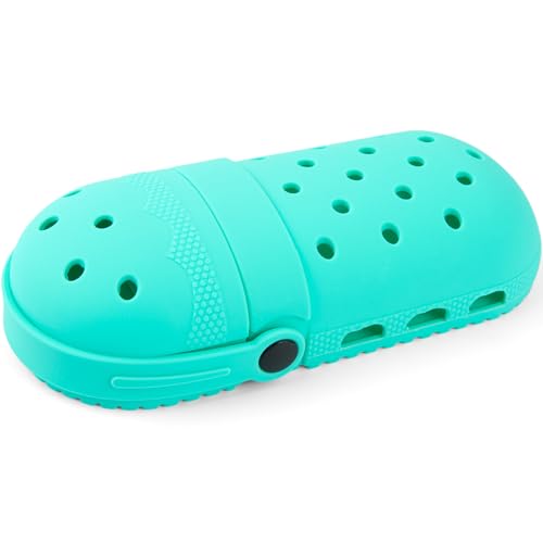 Image of elephtree Funny Shoes Shaped Silicone Pencil Holder for Teacher Appreciation Gifts Adult Pencil Storage Organizer Cute Desktop Pen case Creative Stationery Storage for Office Classroom Home (Green)