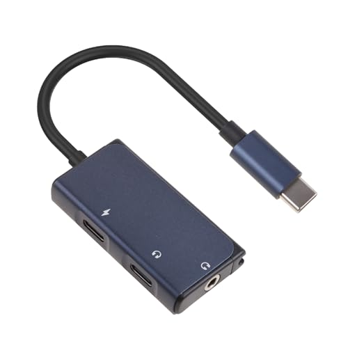 Adaptateur type-c chanson écoute et recharge simultanée grâce au hub répartiteur puissant 60W