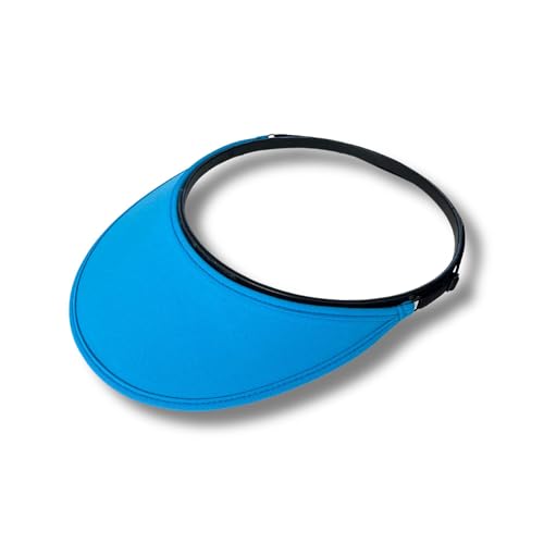 No Headache Velo Adjustable Sun Visor | Packable Travel sunvisor | Perfect for Golf Tennis Leisure & Sports | Lightweight & Comfortable Sun Protection | French Blue