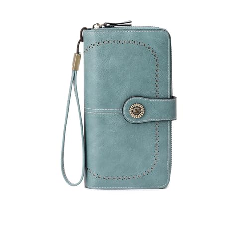 Anti-magnetic wallet, long zipper, women's wallet, large capacity clutch