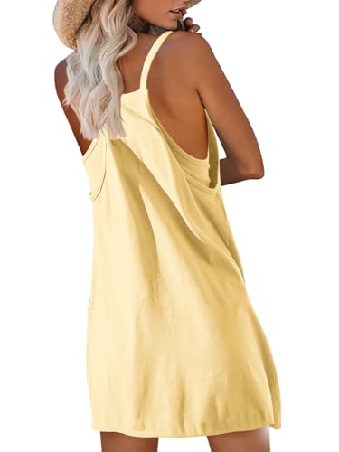 Nirovien Womens Tennis Dress Workout Mini Dress with Shorts Sleeveless Spaghetti Straps Golf Athletic Dresses