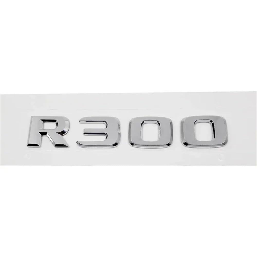 YTQMoreBNZ YYDStes ABS Car Rear Sticker Alphabet Trunk Badge Decal Exterior Compatible With Mercedes Benz R63 R300 R320 R350 R500