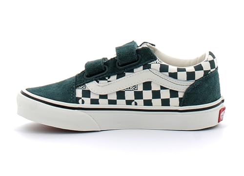 Baskets Vans vert mousse mystique Old Skool V à double scratch
