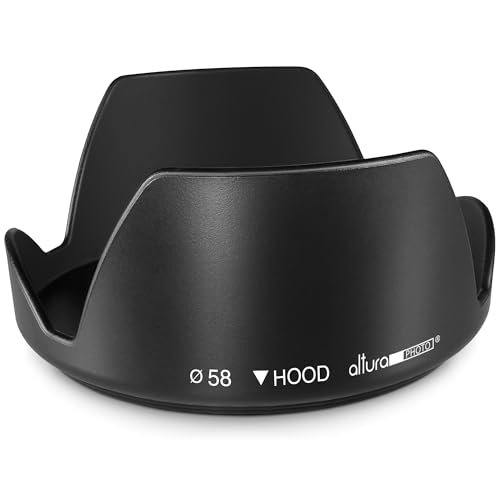 Altura Photo 58mm Camera Lens Hood Accessories for Canon...