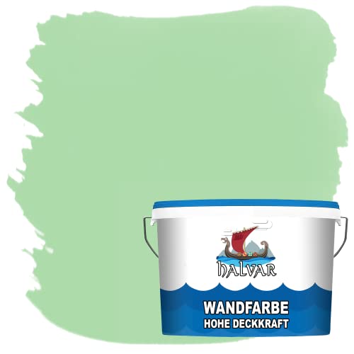Halvar Wandfarbe Grün hohe Deckkraft Universelle Innenfarbe Geruchsarm,...