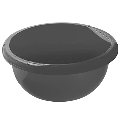 Rotho Daily Becken/Spülwanne 4l, Kunststoff (PP recycelt), anthrazit, 4l (29.0 x 29.0 x 12.0 cm)