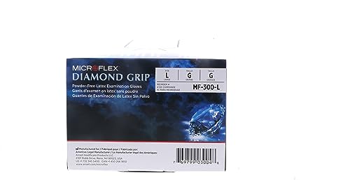Ansell MICROFLEX Diamond Grip MF-300 Exam Standard Gloves - Size L, Natural (Bundle of 200)