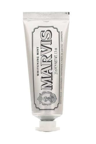 MARVIS® Smokers Whitening Mint 25 ml I Zahncreme für natürlich weiße Zähne I praktische Reisegröße I intensive und anhaltende Frische I kühle Minze MARVIS® Smokers Whitening Mint 25 ml I Zahncreme für natürlich weiße Zähne I praktische Reisegröße I intensive und anhaltende Frische I kühle Minze