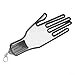 Glove Dryer and Stretcher Tool, ABS Plastic Glove Shaper and Hanger for Drying and Maintaining Shape, Portable Glove Keeper for Golfers, Sports Gear Accessory,(Black)