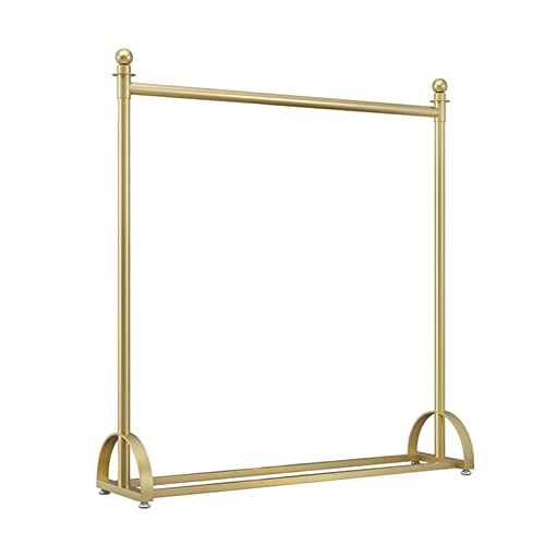 Métal doré de luxe pour ce cintre pour vêtements et support d'affichage